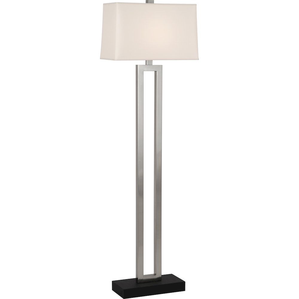 Doughnut Floor Lamp in Antique Silver Color. Picture 1