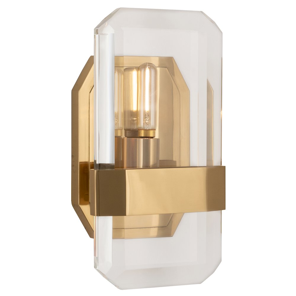Jacqueline Wall Sconce in Modern Brass Color. Picture 1