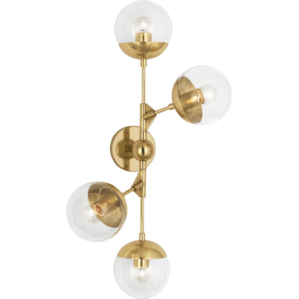 Celeste Wall Sconce in Modern Brass Color. Picture 1