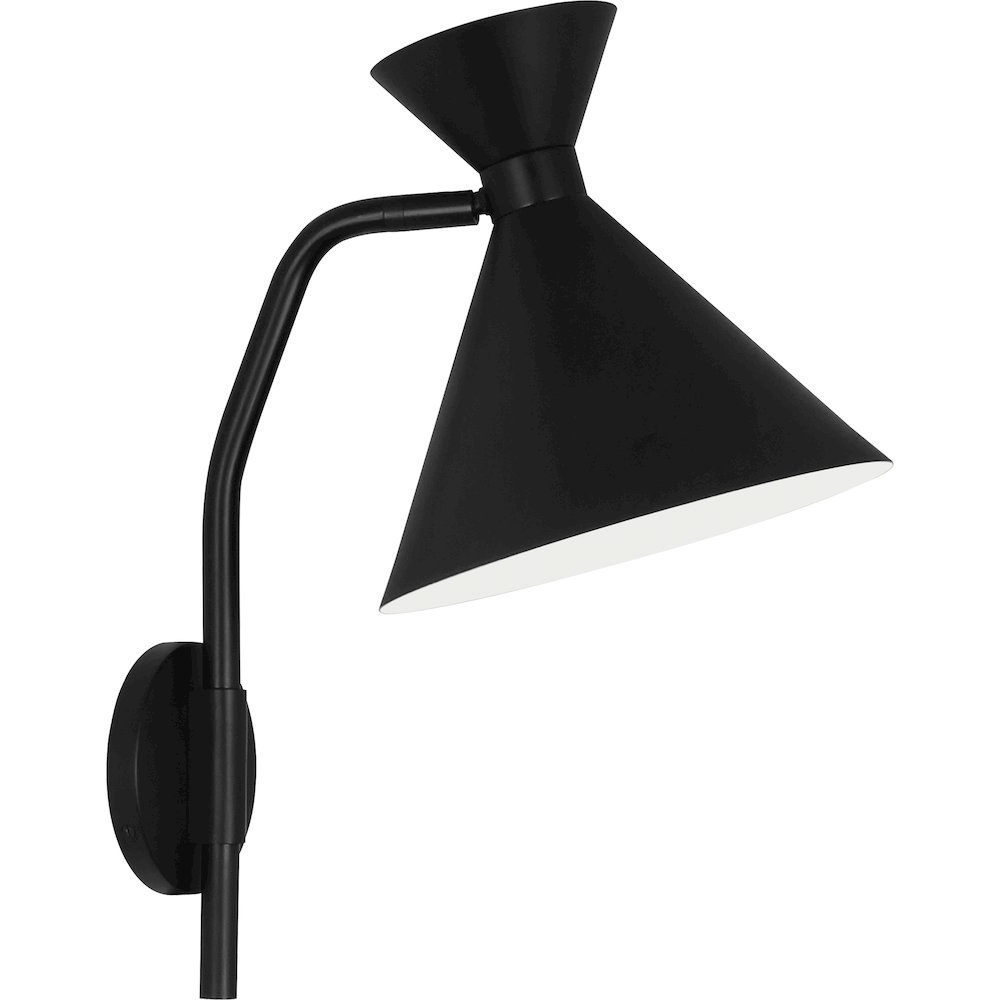 Cinch Wall Sconce in Matte Black Color. Picture 1