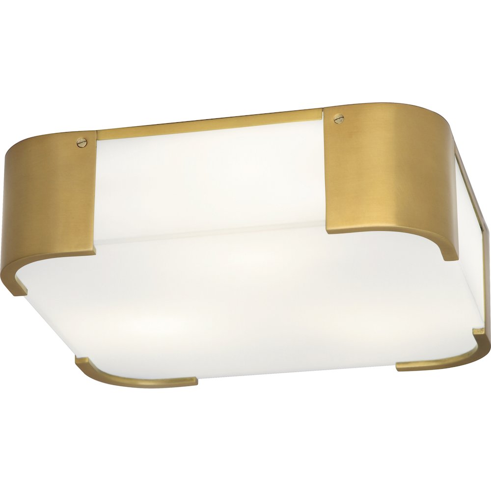 Bryce Flushmount in Antique Brass Color. Picture 1