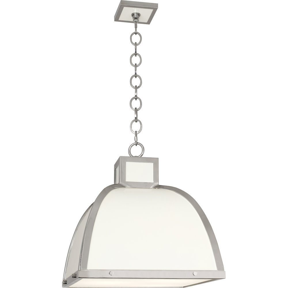 Ranger Pendant in Glossy White Painted Color. Picture 1