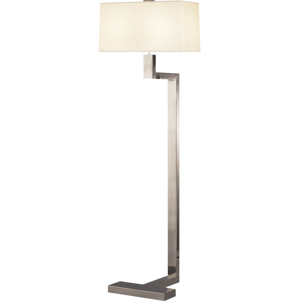 Doughnut Floor Lamp in Antique Silver Color. Picture 1