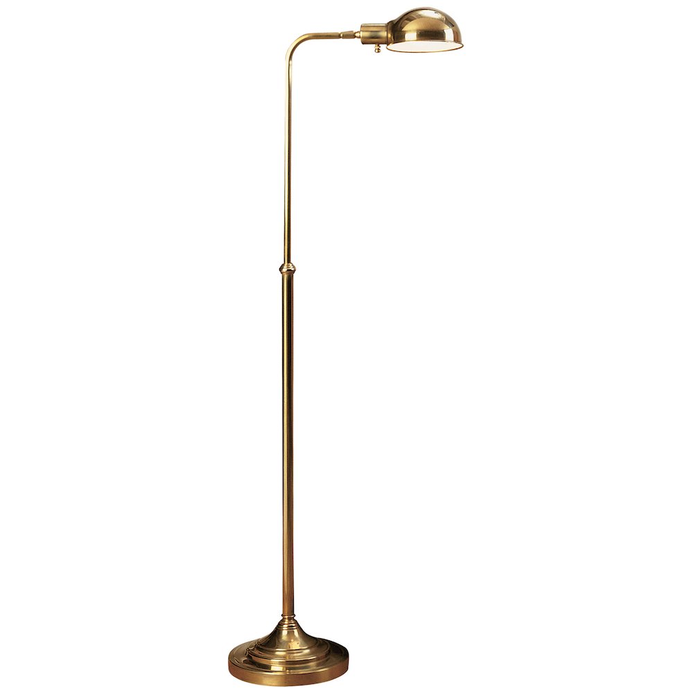 Kinetic Floor Lamp in Antique Brass Color. Picture 1