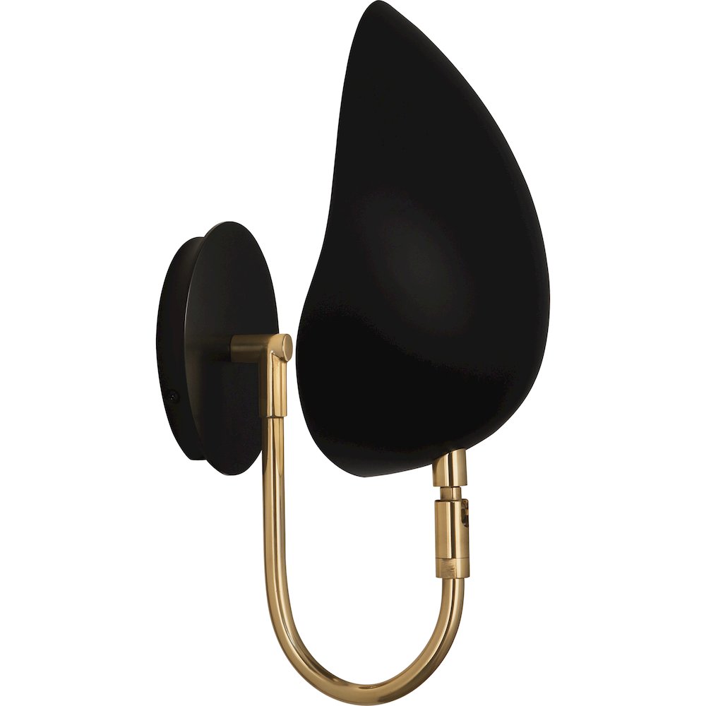 Rico Espinet Racer Wall Sconce in Modern Brass Color. Picture 1