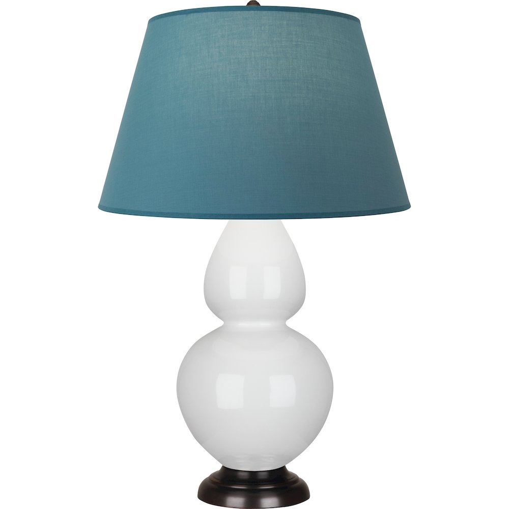 Lily Double Gourd Table Lamp in Lily Glazed Ceramic Color. Picture 1