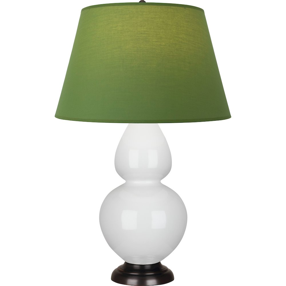 Lily Double Gourd Table Lamp in Lily Glazed Ceramic Color. Picture 1