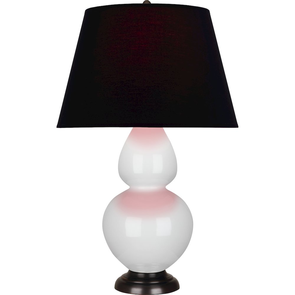 Lily Double Gourd Table Lamp in Lily Glazed Ceramic Color. Picture 1