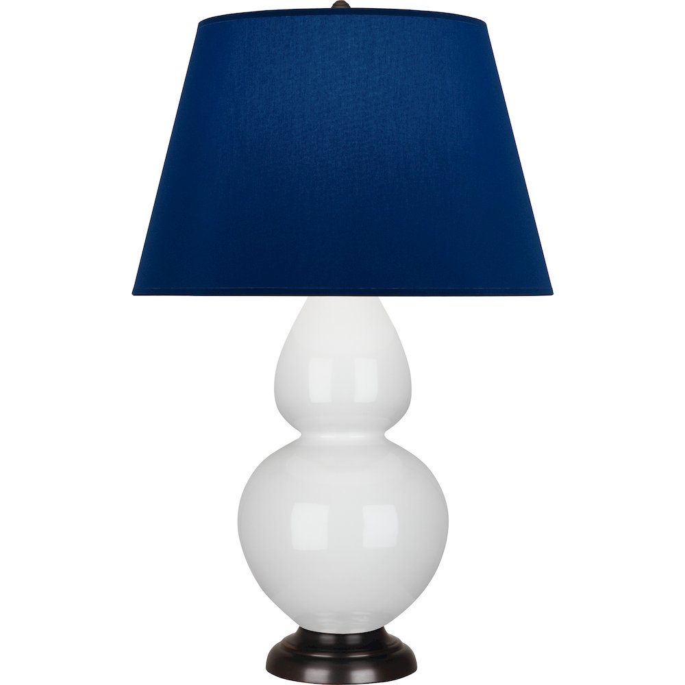Lily Double Gourd Table Lamp in Lily Glazed Ceramic Color. Picture 1