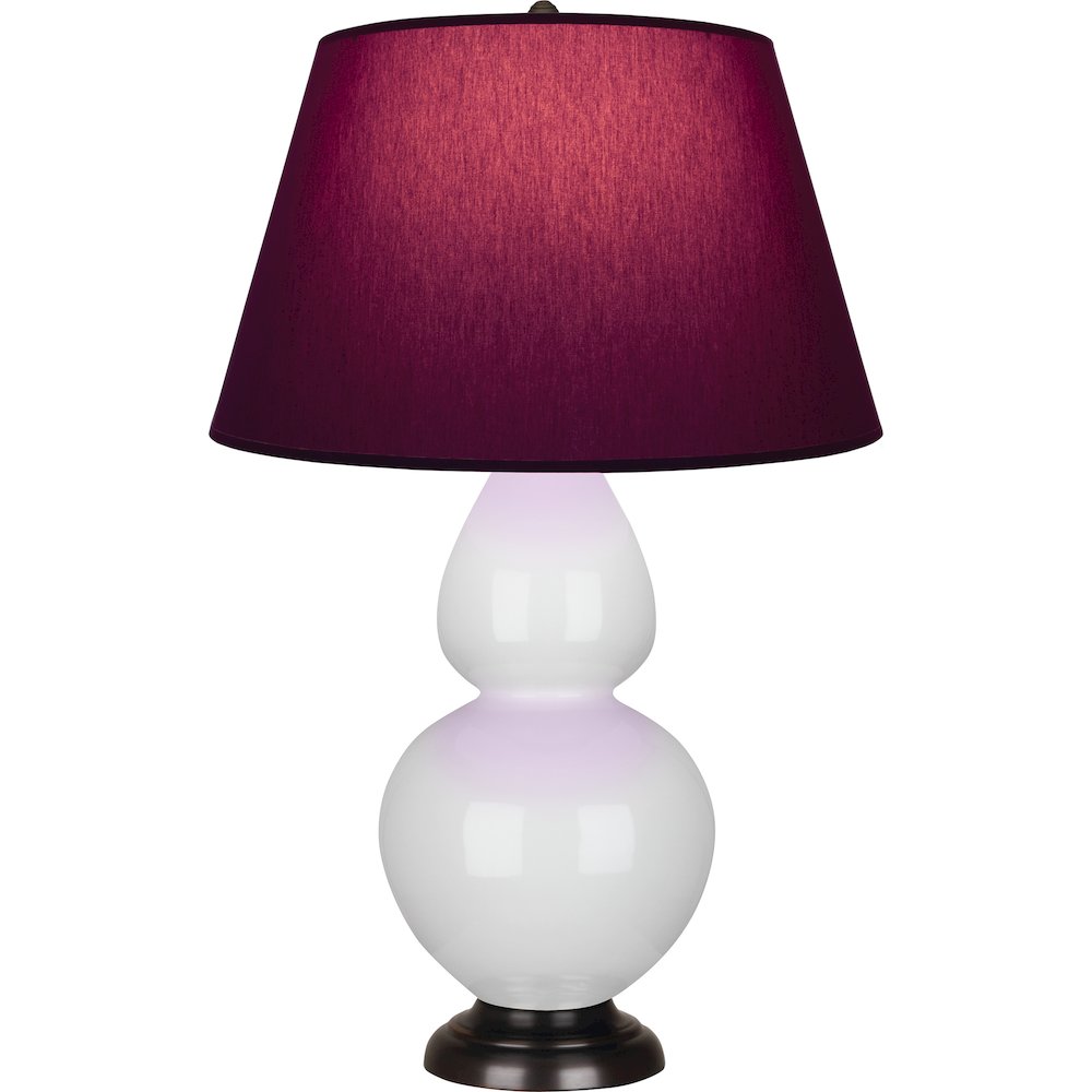 Lily Double Gourd Table Lamp in Lily Glazed Ceramic Color. Picture 1