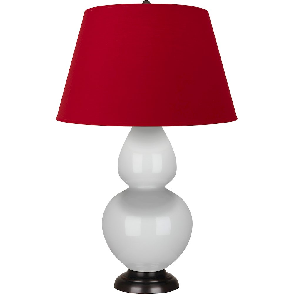 Lily Double Gourd Table Lamp in Lily Glazed Ceramic Color. Picture 1