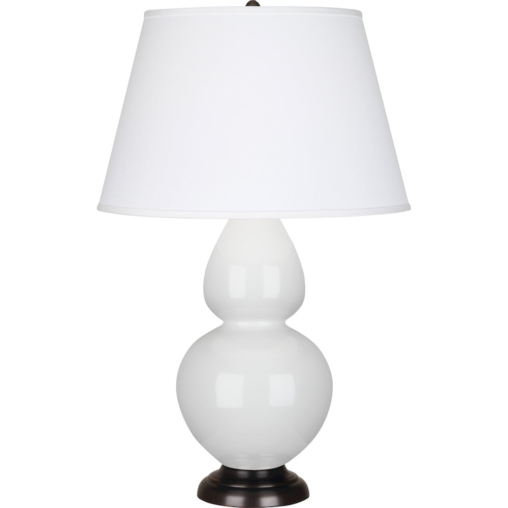Lily Double Gourd Table Lamp in Lily Glazed Ceramic Color. Picture 1