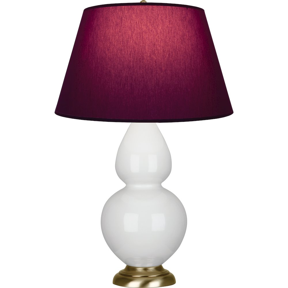 Lily Double Gourd Table Lamp in Lily Glazed Ceramic Color. Picture 1