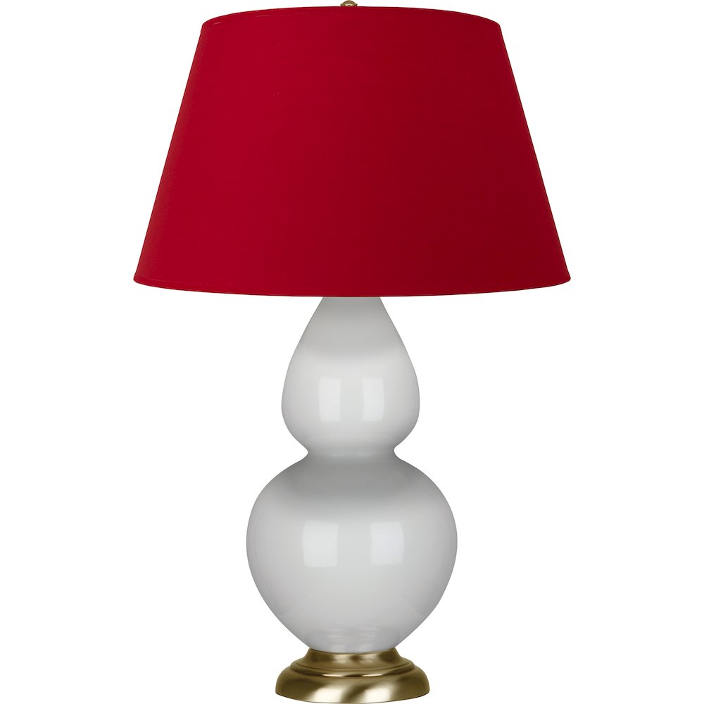 Lily Double Gourd Table Lamp in Lily Glazed Ceramic Color. Picture 1
