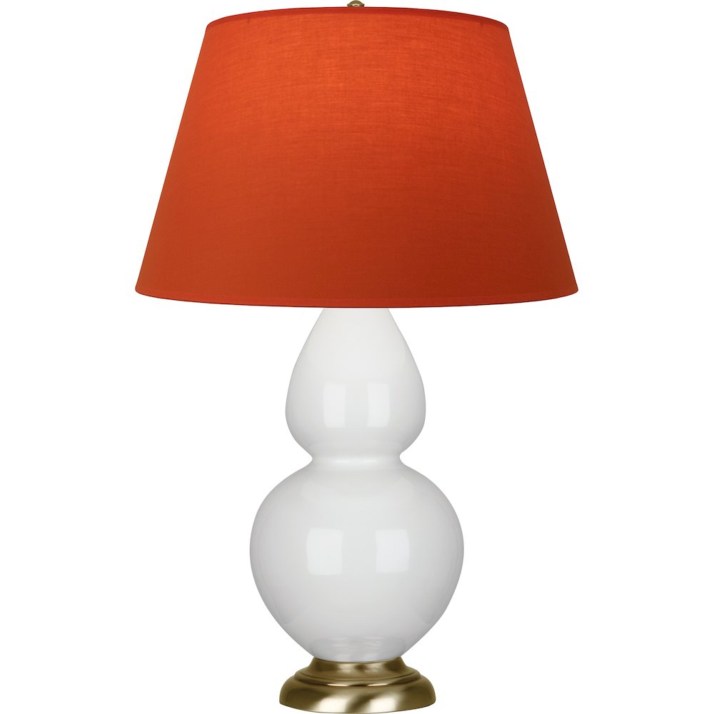 Lily Double Gourd Table Lamp in Lily Glazed Ceramic Color. Picture 1