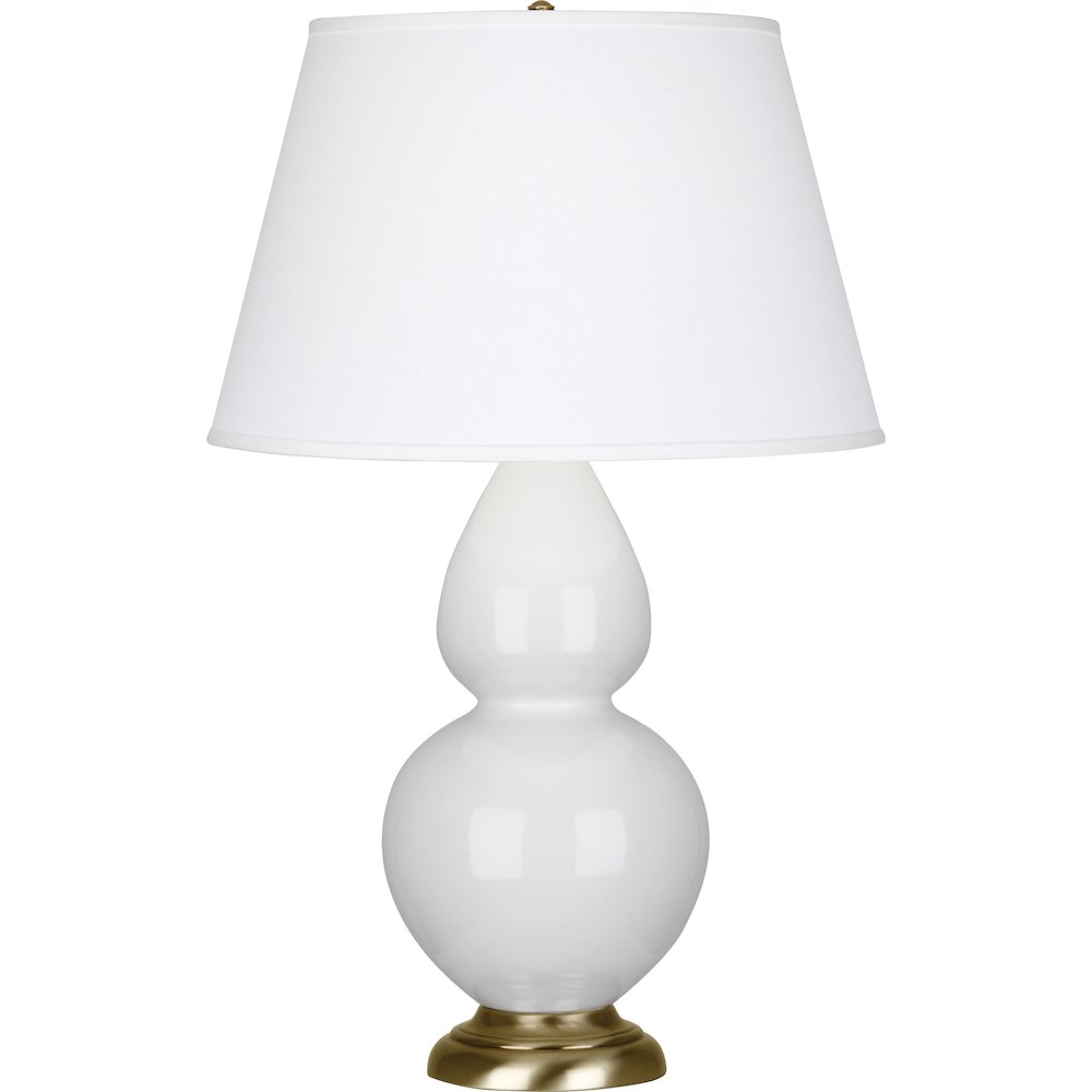 Lily Double Gourd Table Lamp in Lily Glazed Ceramic Color. Picture 1