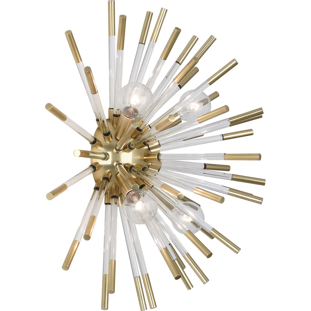 Andromeda Wall Sconce in Modern Brass Color. Picture 1