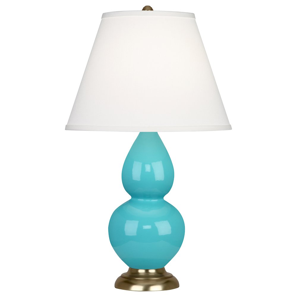 Egg Blue Small Double Gourd Accent Lamp. Picture 1