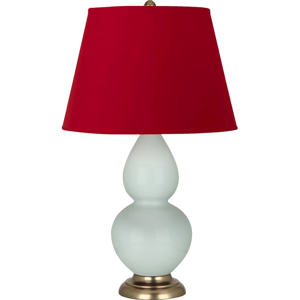 Celadon Double Gourd Table Lamp in Celadon Glazed Ceramic Color. Picture 1
