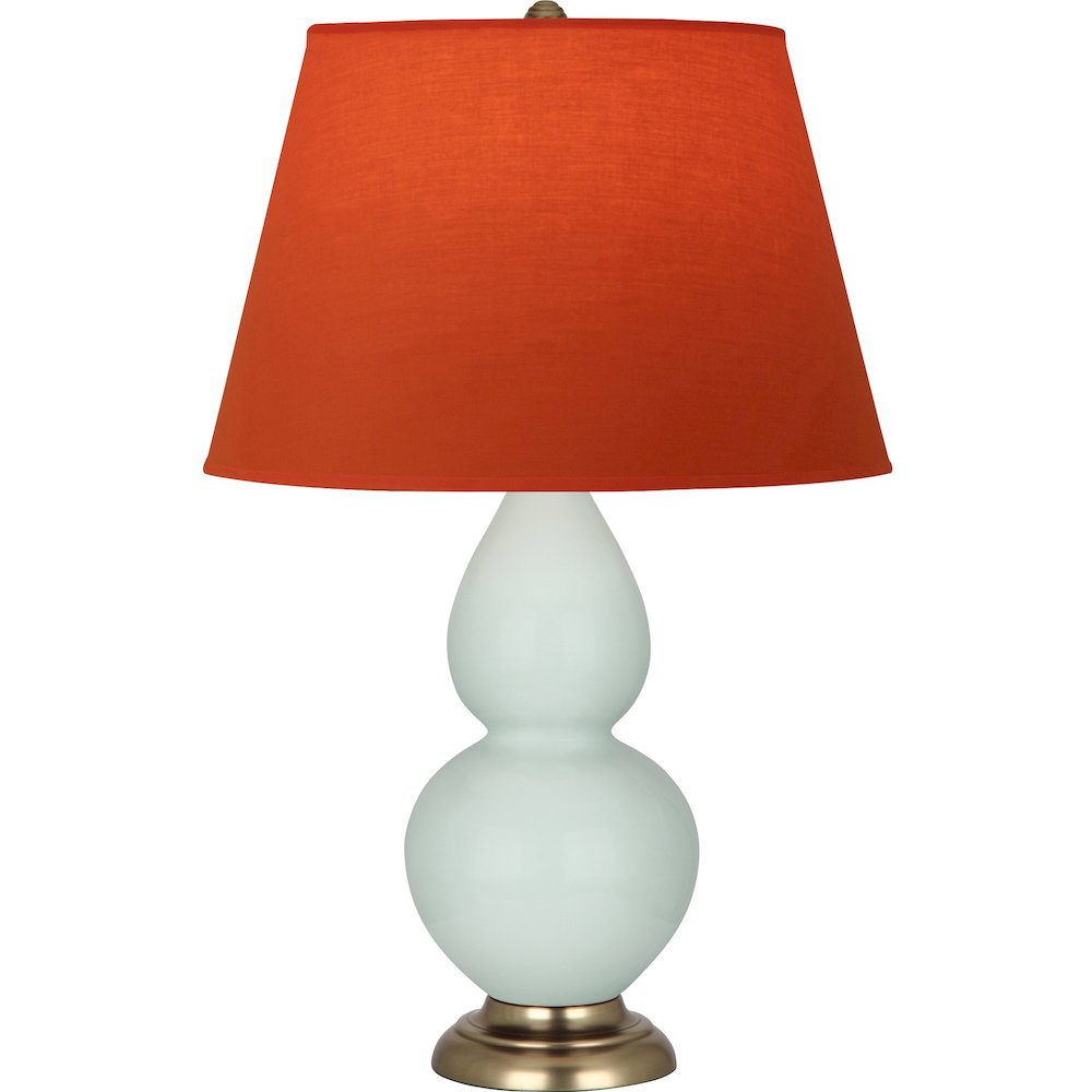 Celadon Double Gourd Table Lamp in Celadon Glazed Ceramic Color. Picture 1