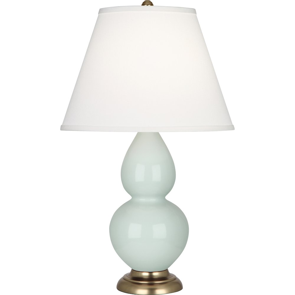 Celadon Double Gourd Table Lamp in Celadon Glazed Ceramic Color. Picture 1