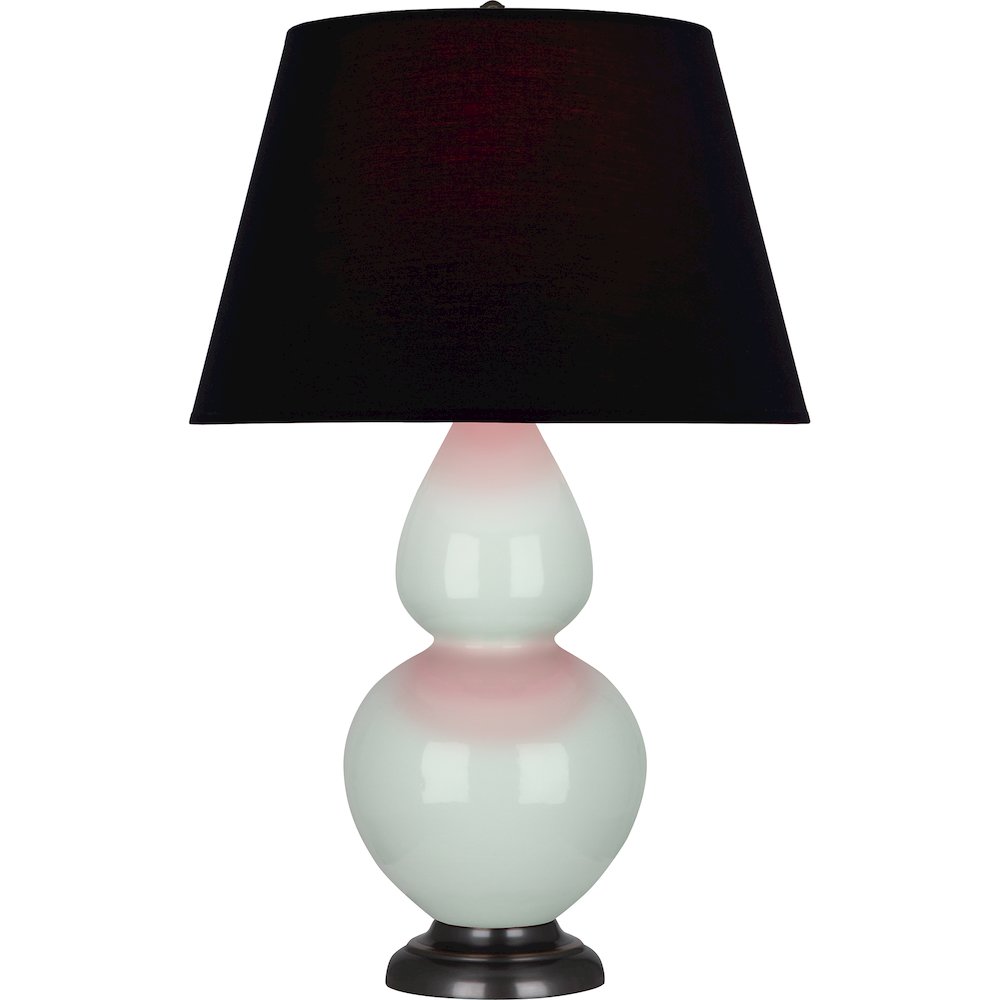 Celadon Double Gourd Table Lamp in Celadon Glazed Ceramic Color. Picture 1