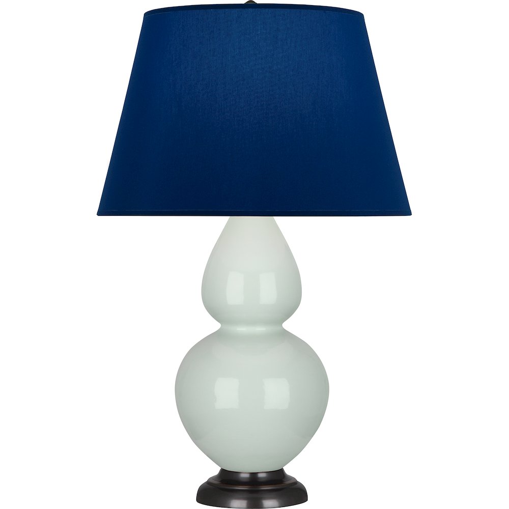 Celadon Double Gourd Table Lamp in Celadon Glazed Ceramic Color. Picture 1