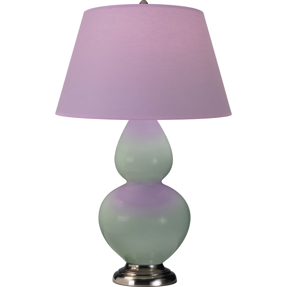Celadon Double Gourd Table Lamp in Celadon Glazed Ceramic Color. Picture 1