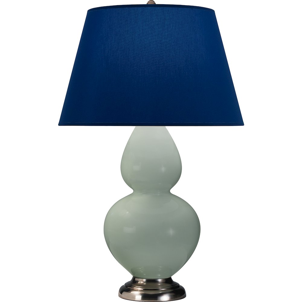 Celadon Double Gourd Table Lamp in Celadon Glazed Ceramic Color. Picture 1