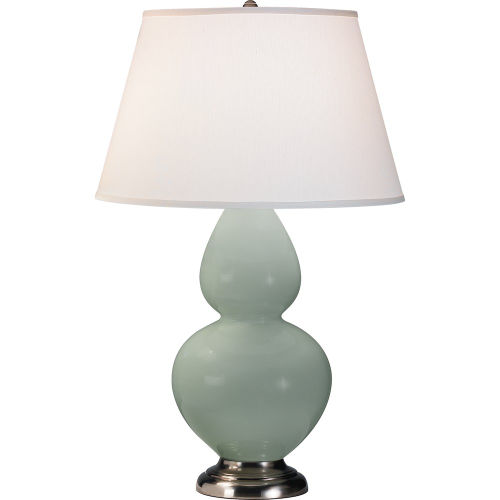 Celadon Double Gourd Table Lamp in Celadon Glazed Ceramic Color. Picture 1