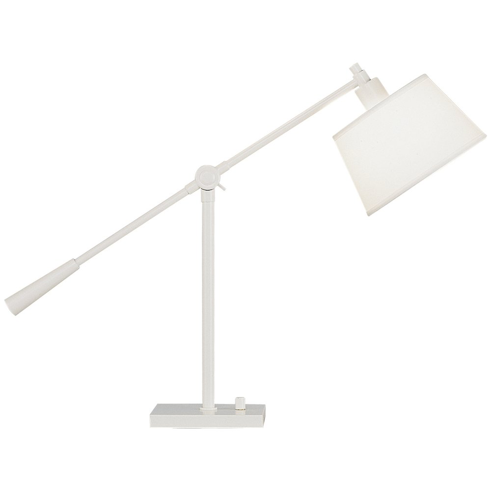 Real Simple Table Lamp in Stardust White Powder Coat Color. Picture 1