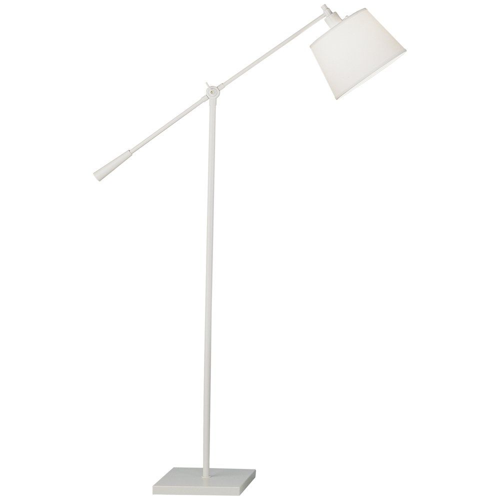 Real Simple Floor Lamp in Stardust White Powder Coat Color. Picture 1