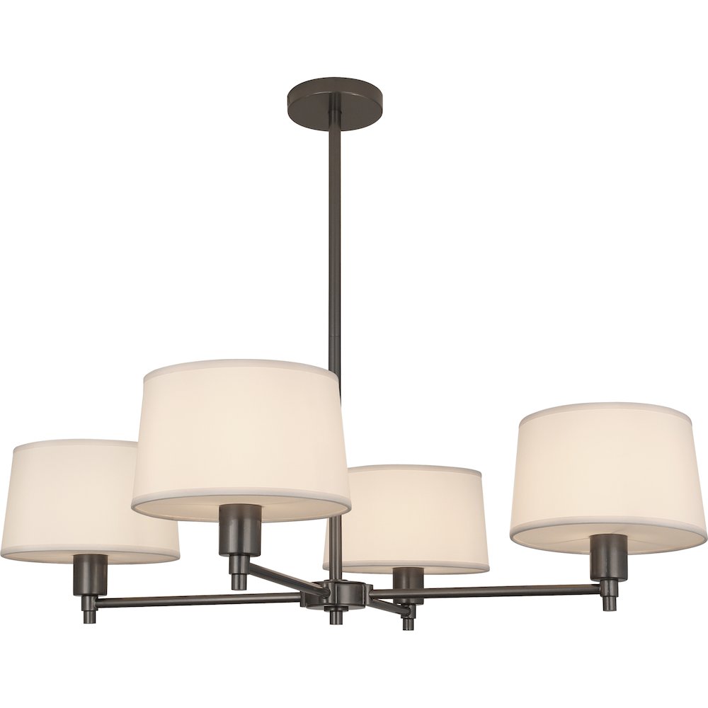 Real Simple Chandelier in Gunmetal Powder Coat Color. Picture 1