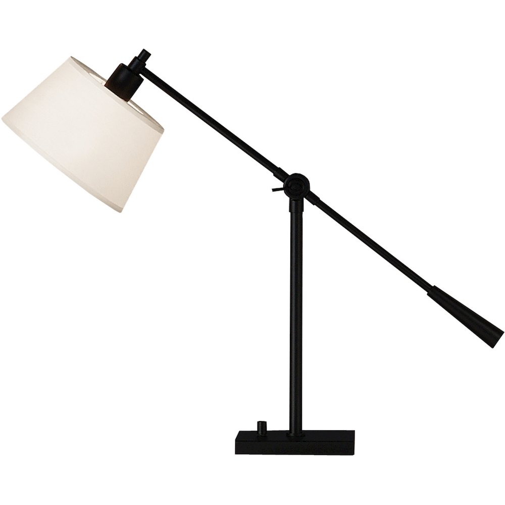 Real Simple Table Lamp in Matte Black Powder Coat Color. Picture 1