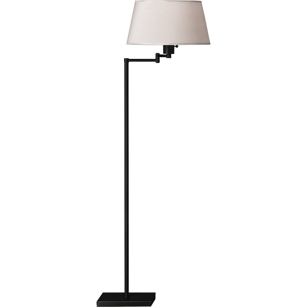 Real Simple Floor Lamp in Matte Black Powder Coat Color. Picture 1