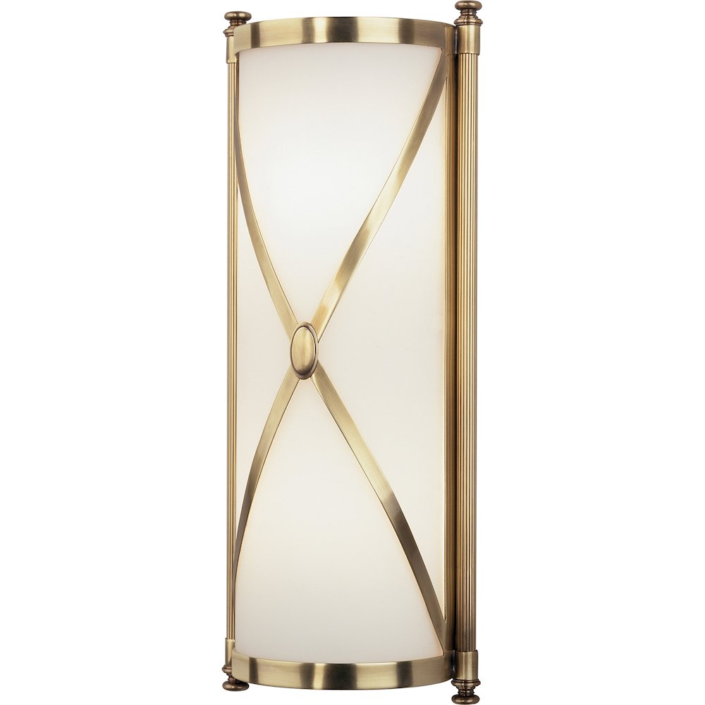 Chase Wall Sconce in Antique Brass Color. Picture 1