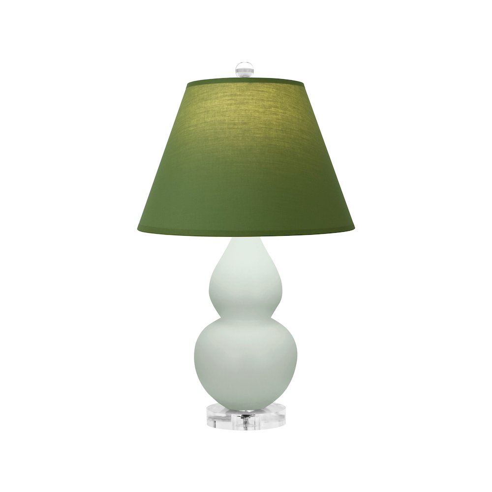 Matte Celadon Small Double Gourd Accent Lamp. Picture 1