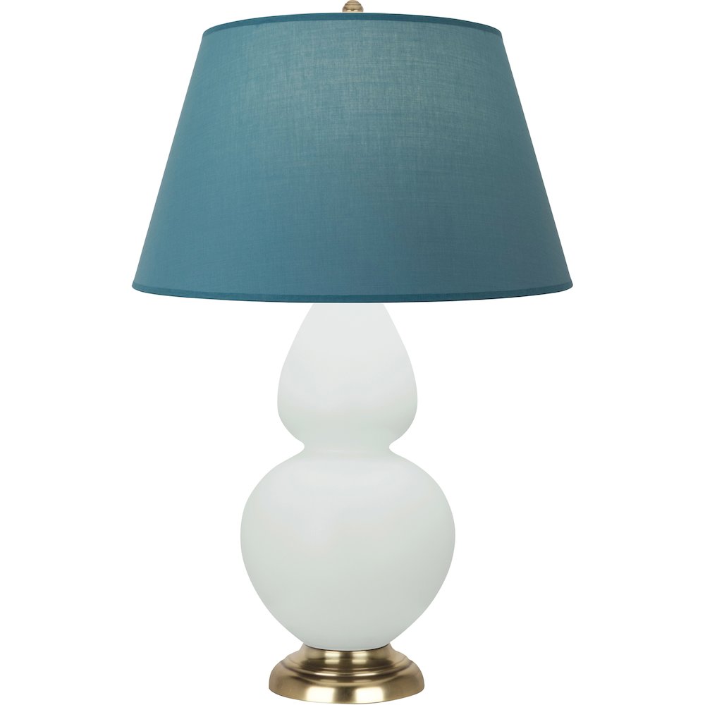 Matte Celadon Double Gourd Table Lamp in Matte Celadon Glazed Ceramic Color. Picture 1
