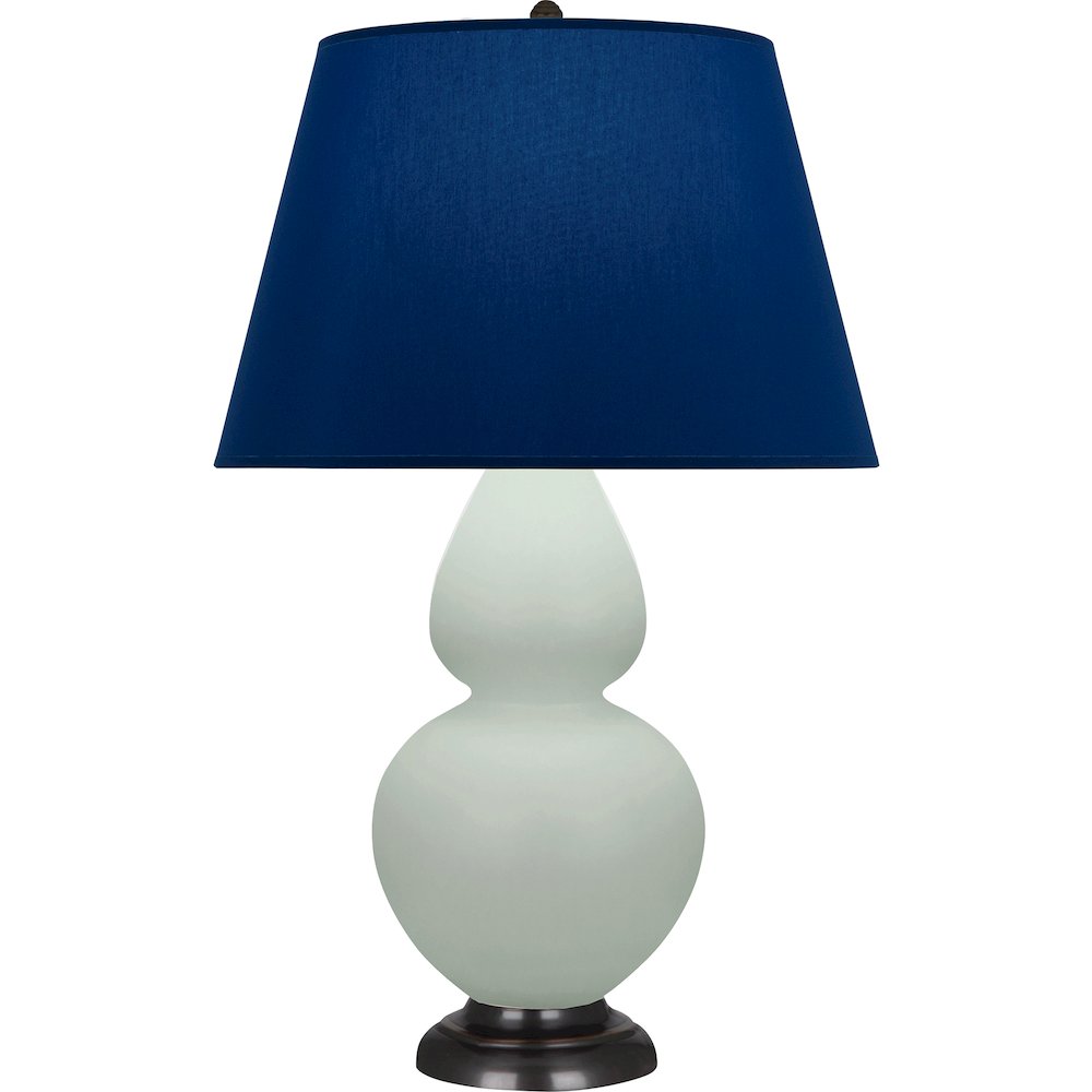 Matte Celadon Double Gourd Table Lamp in Matte Celadon Glazed Ceramic Color. Picture 1