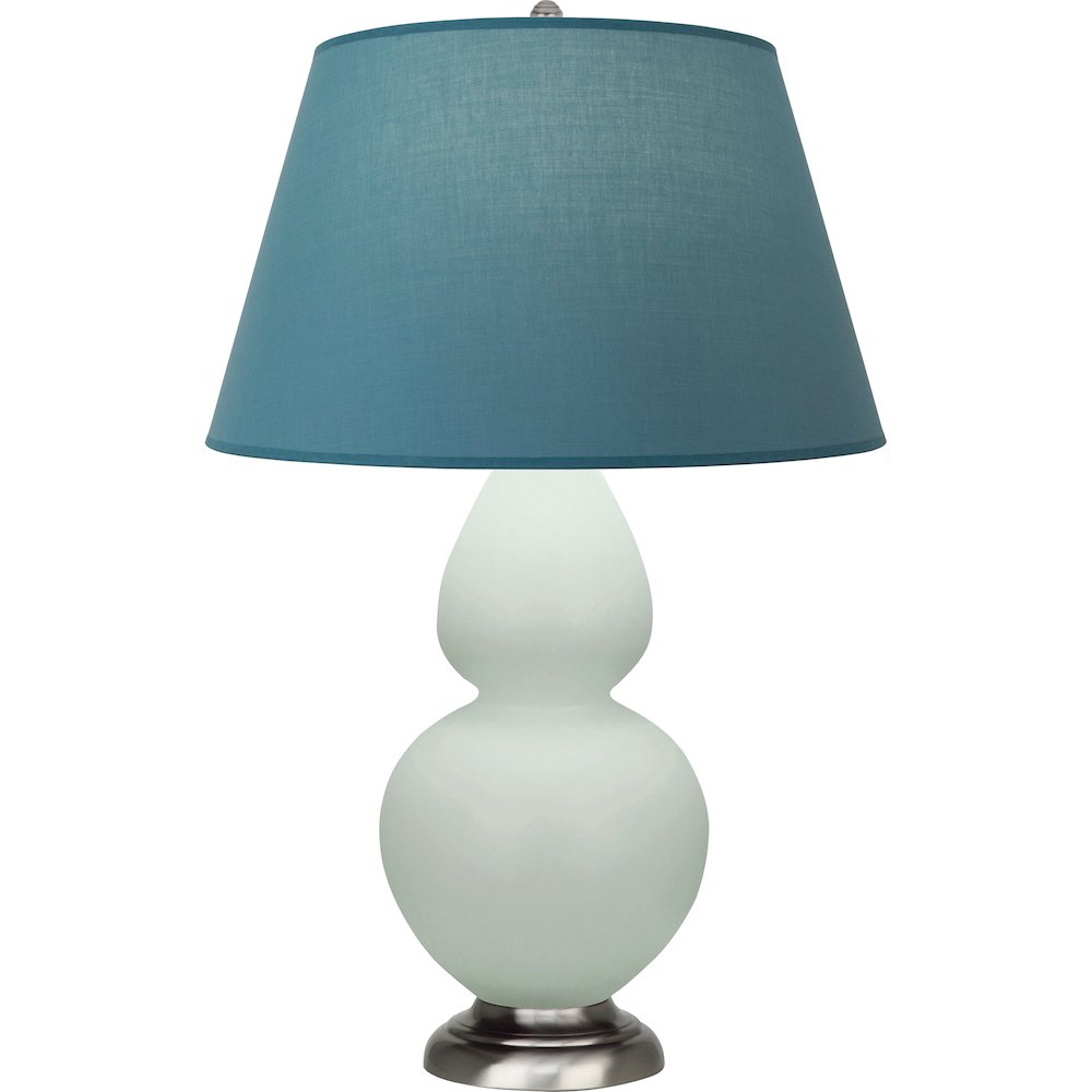 Matte Celadon Double Gourd Table Lamp in Matte Celadon Glazed Ceramic Color. Picture 1