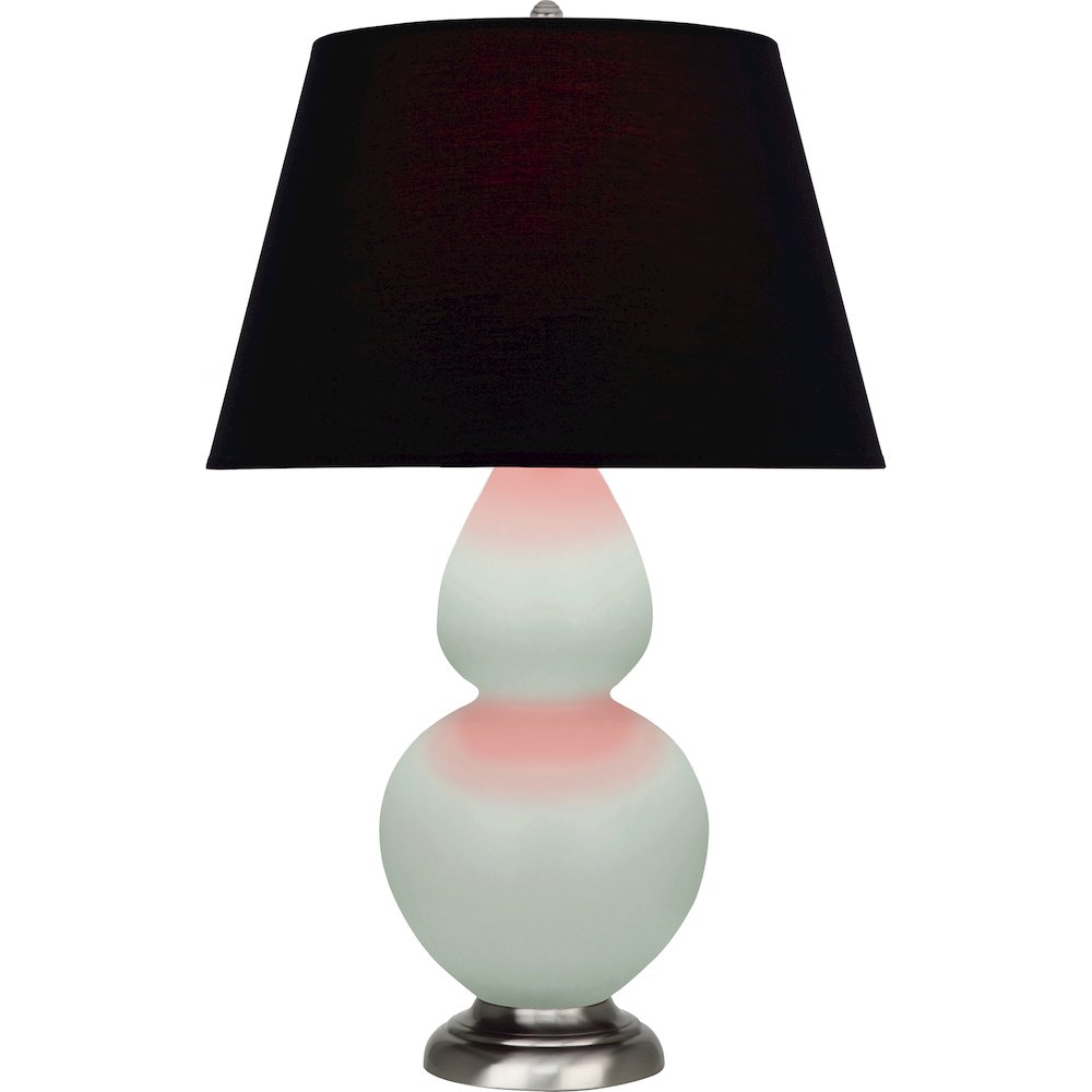 Matte Celadon Double Gourd Table Lamp in Matte Celadon Glazed Ceramic Color. Picture 1