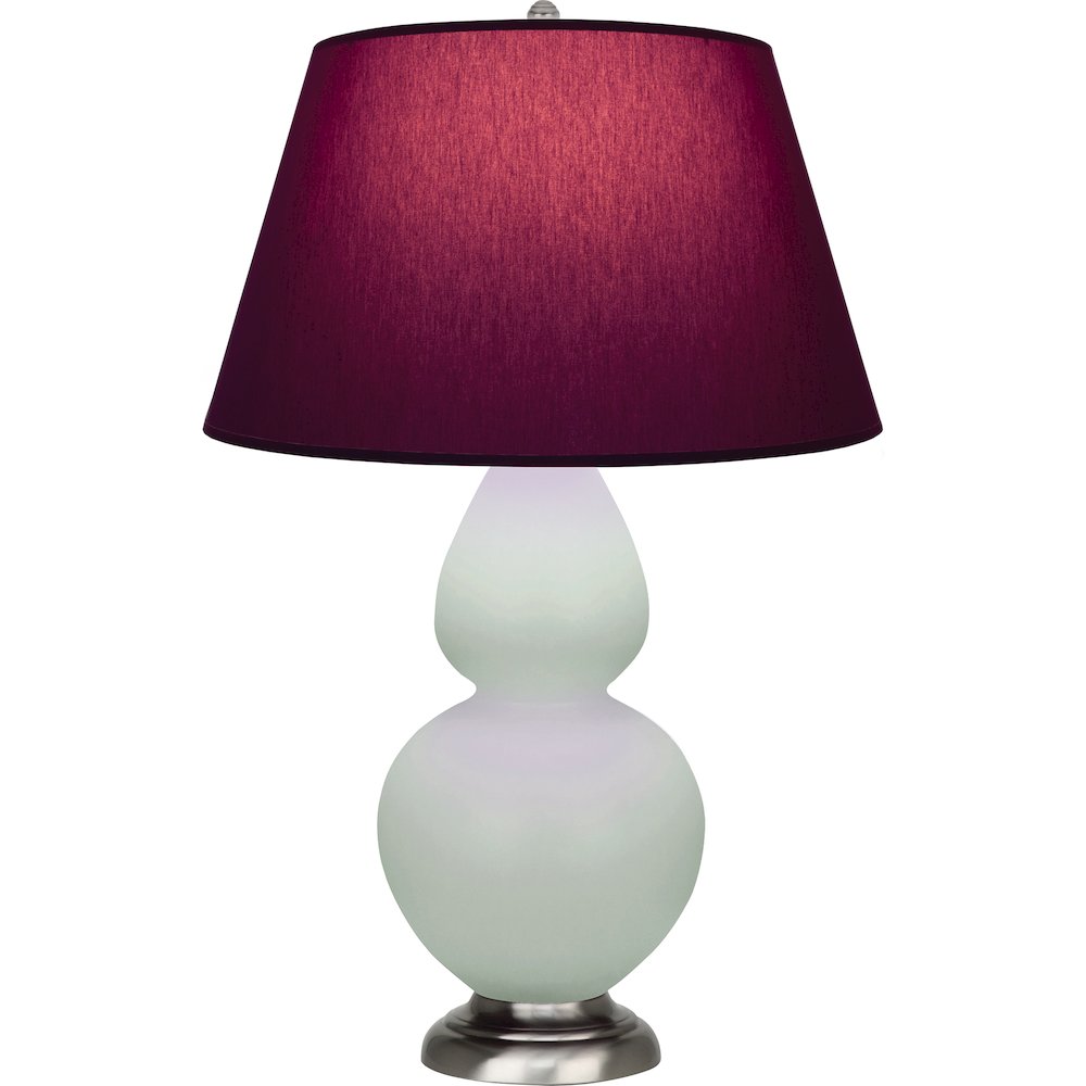 Matte Celadon Double Gourd Table Lamp in Matte Celadon Glazed Ceramic Color. Picture 1