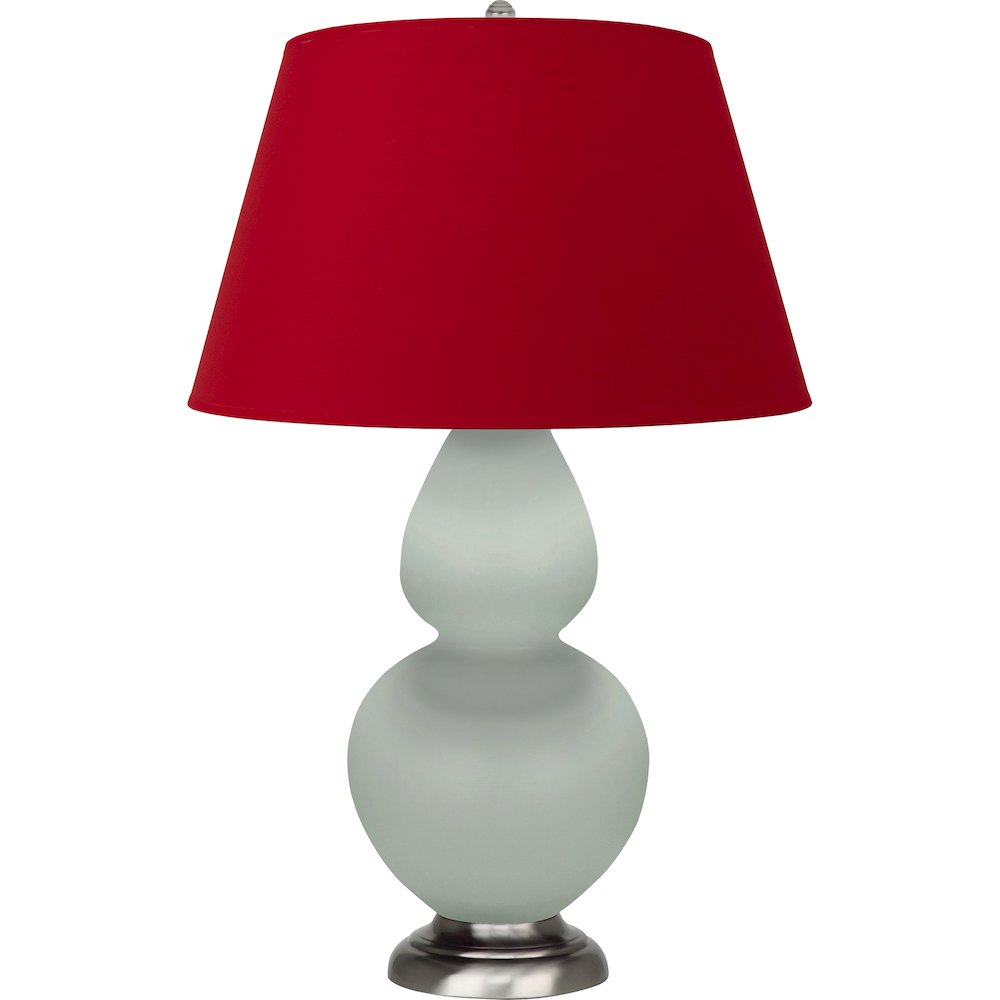 Matte Celadon Double Gourd Table Lamp in Matte Celadon Glazed Ceramic Color. Picture 1