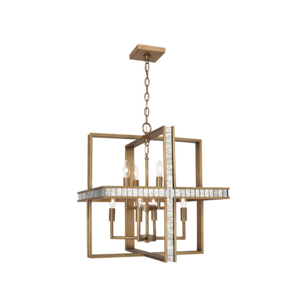 Diana Pendant in Warm Brass Color. Picture 1