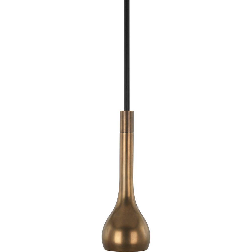 Axis Pendant in Aged Brass Color. Picture 1