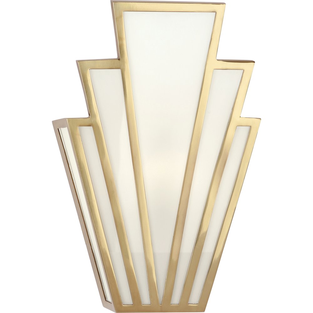 Empire Wall Sconce in Modern Brass Color. Picture 1