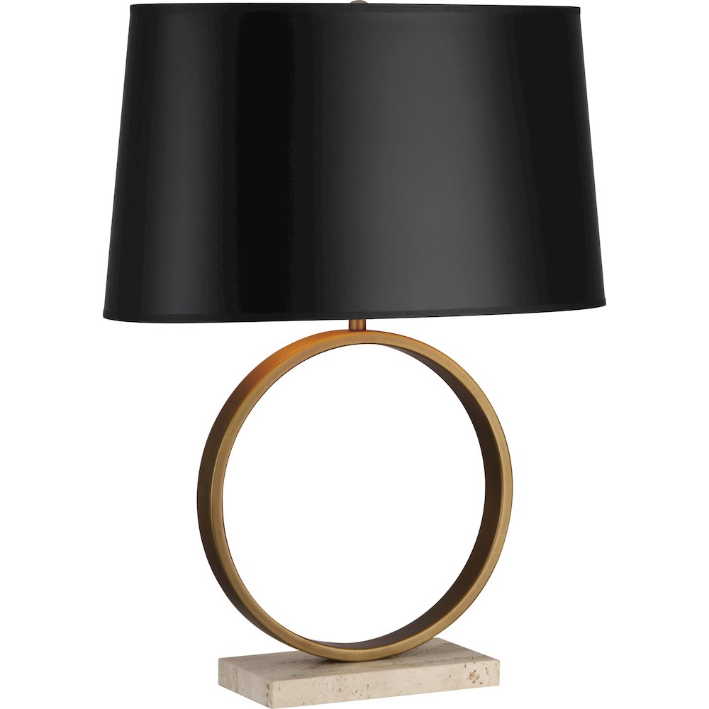 Logan Table Lamp in Aged Brass Color. Picture 1