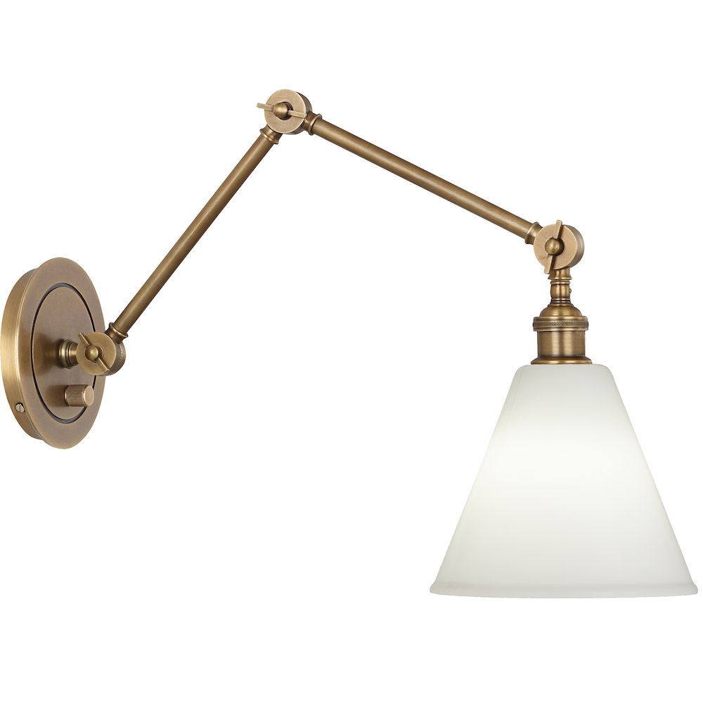 Alloy Wall Sconce in Warm Brass Color. Picture 1