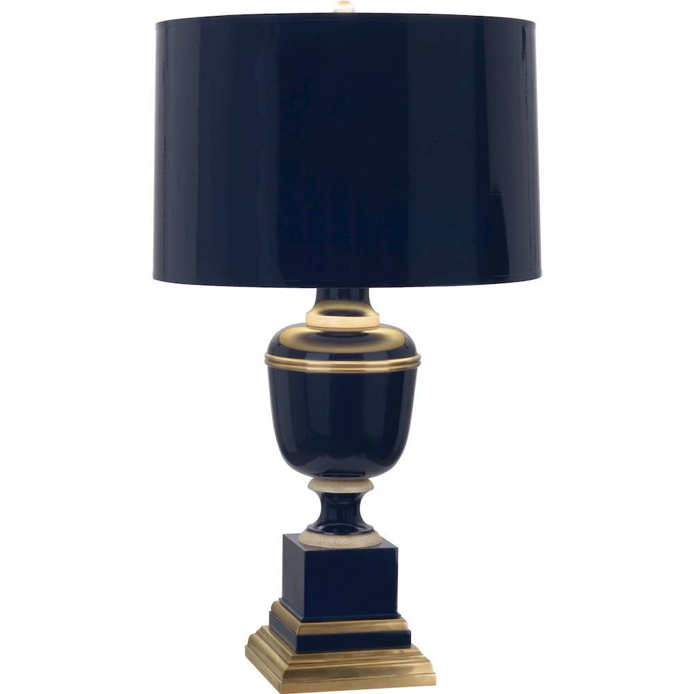 Annika Table Lamp in Midnight Blue Lacquered Paint Color. Picture 1