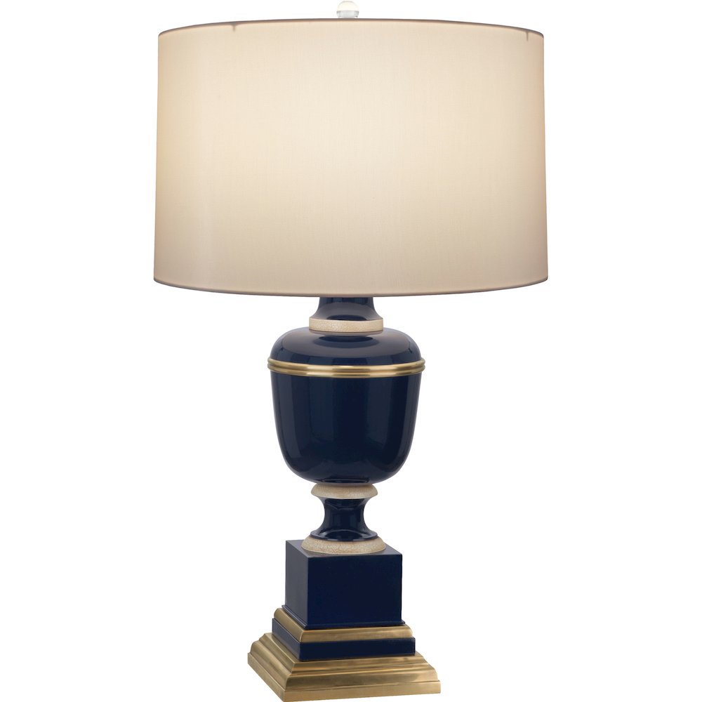 Annika Table Lamp in Midnight Blue Lacquered Paint Color. Picture 1